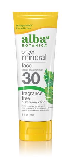 Imagem de Protetor solar Alba Botanica Sheer Mineral SPF 30 60mL para rosto