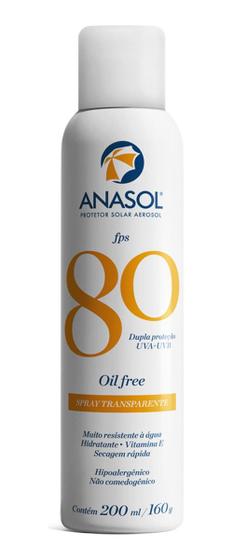 Protetor Solar Anasol Fps 80 Spray Secagem Rápida 200ml - Dahuer Imagem de Protetor Solar Anasol Fps 80 Spray Secagem Rápida 200ml