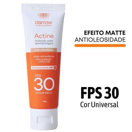 Imagem de Protetor Solar Antioleosidade FPS 30 Cor Universal 40g Actine Darrow