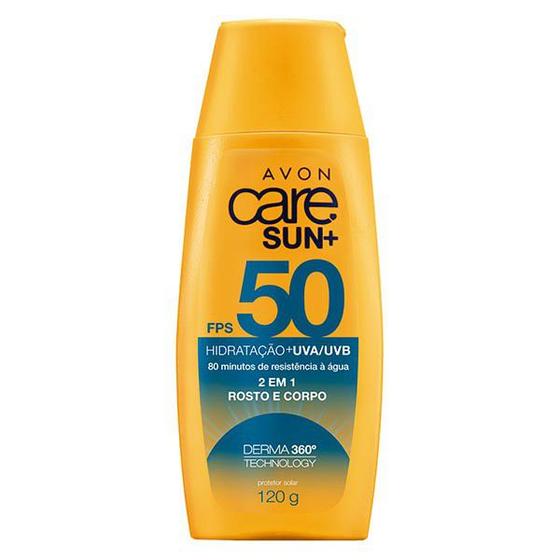 Imagem de Protetor Solar Avon Care sun FPS 50 corpo e rosto 2 em 1