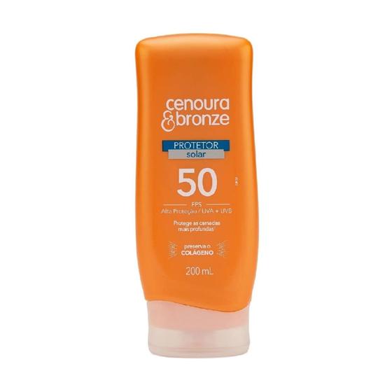 Protetor Solar Cenoura & Bronze FPS50 200ml Menor preço em Protetor Solar Cenoura & Bronze FPS50 200ml