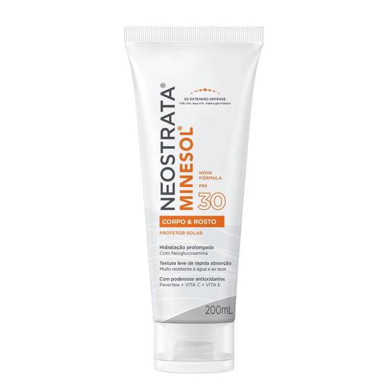 Protetor Solar Corpo e Rosto Neostrata Minesol FPS 30 200mL Menor preço em Protetor Solar Corpo e Rosto Neostrata Minesol FPS 30 200mL