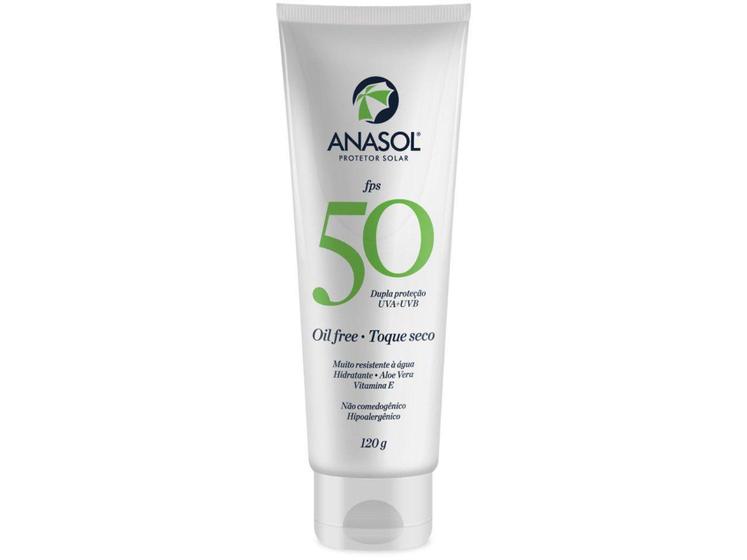 Imagem de Protetor Solar Corporal Anasol Oil Free Toque Seco - FPS 50 120g