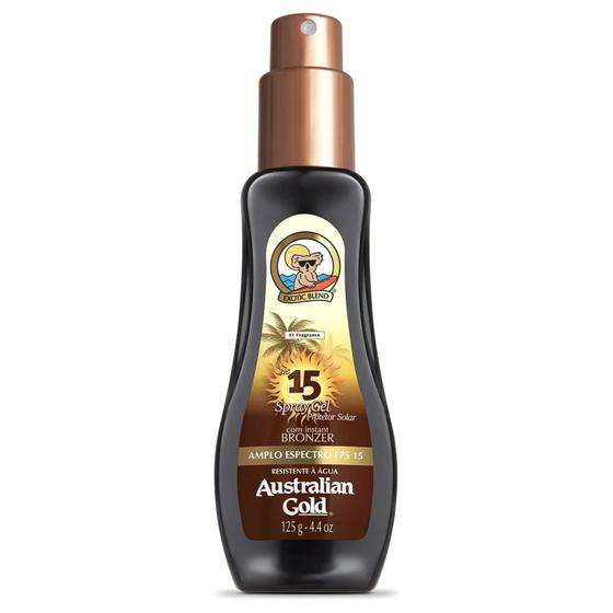 Imagem de Protetor Solar Corporal Australian Gold Spray Gel Instant Bronzer FPS15 125g