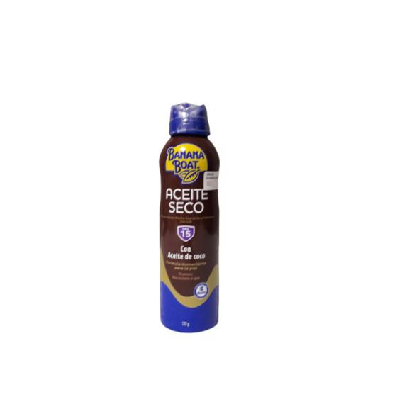 Imagem de Protetor Solar Corporal Banana Boat Bronzeador Óleo Spray Fator 15 Aerosol Resistente a Água 170ml