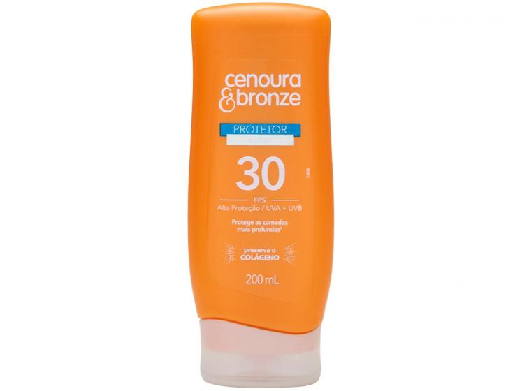 Protetor Solar Corporal Cenoura & Bronze FPS 30 Menor preço em Protetor Solar Corporal Cenoura & Bronze FPS 30