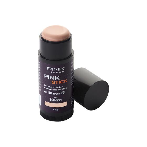 Imagem de Protetor Solar e Base Pink Stick Fps90 FPUVA70 10km  - Pink Cheeks
