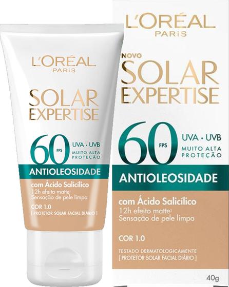 Imagem de Protetor Solar Expertise Antioleosidade Cor 1.0 Clara Fps60