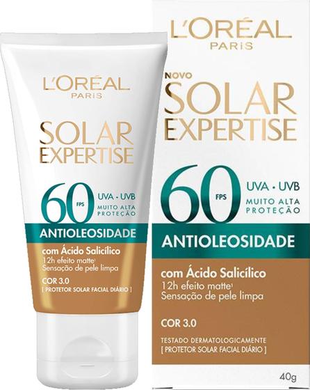 Imagem de Protetor Solar Expertise Antioleosidade Cor 3.0 Média Fps60