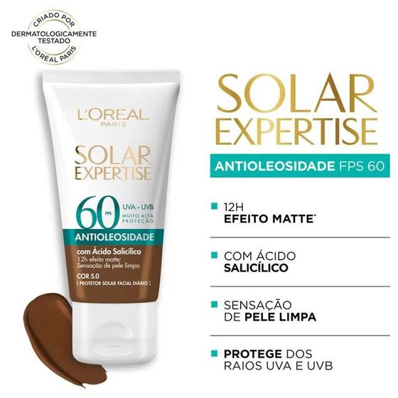 Imagem de Protetor Solar Expertise Facial FPS60 Antioleosidade Negra