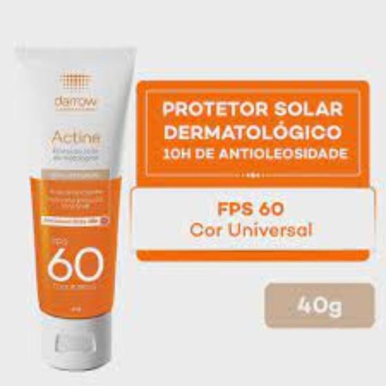 Imagem de Protetor Solar Facial Actine Cor Universal FPS 60 com 40g