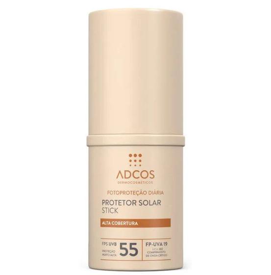 Imagem de Protetor Solar Facial Adcos Fotoproteção Diária Tonalizante Stick FPS55 com Cor Bronze 17g