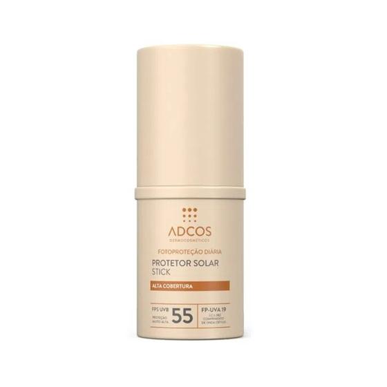 Imagem de Protetor Solar Facial Adcos Stick Alta Cobertura FPS55 Peach 17g