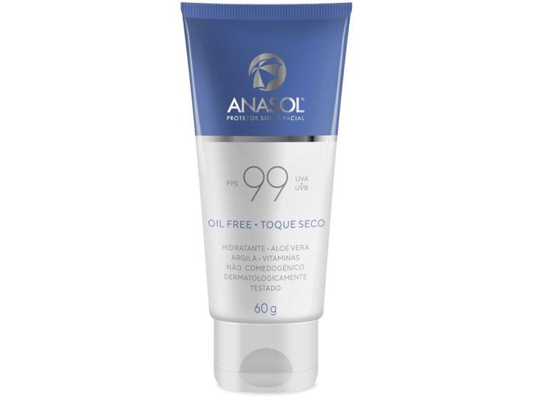 Imagem de Protetor Solar Facial Anasol FPS 99 Vegano - Oil Free Toque Seco 60g