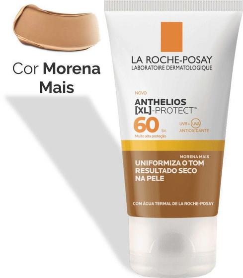 Protetor Solar Facial Anthelios XL - Cor Morena Mais - FPS 60 - La Roche-Posay  - Protetor Solar Facial Dermocosmético - Magazine Luiza