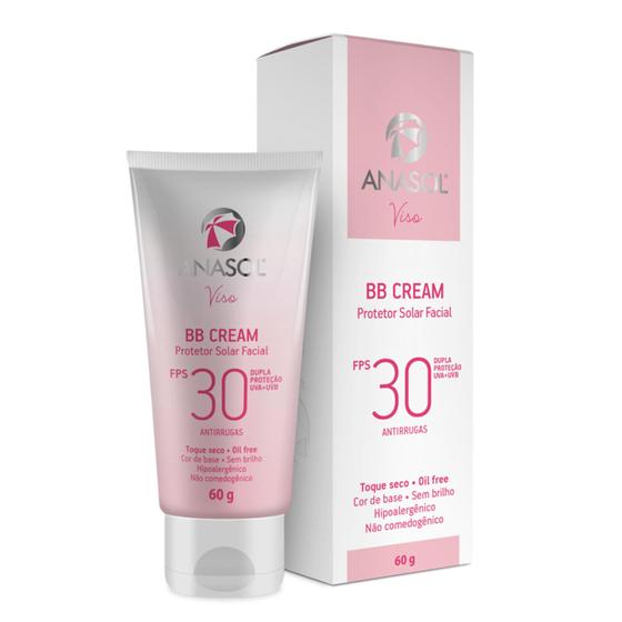 Imagem de Protetor Solar Facial Antirrugas Anasol Viso BB Cream FPS 30 60g