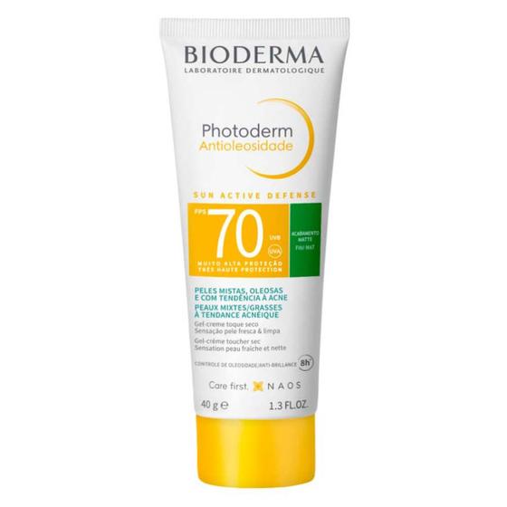 Imagem de Protetor Solar Facial Bioderma Photoderm Antioleosidade FPS 70