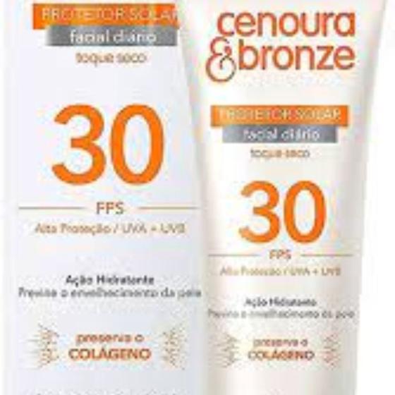 Imagem de Protetor solar facial cenoura & bronze fps30 com 50g Cenoura & bronze