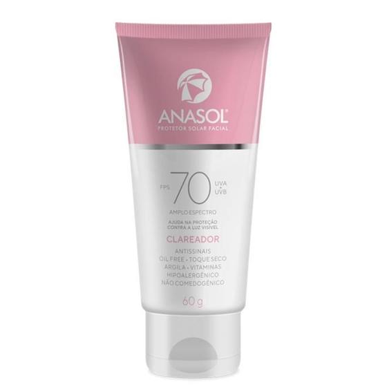 Imagem de Protetor Solar Facial Clareador FPS70 Anasol - 70g