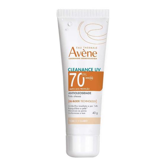 Imagem de Protetor Solar Facial Com Cor Antioleosidade Avène Cleanance UV FPS70
