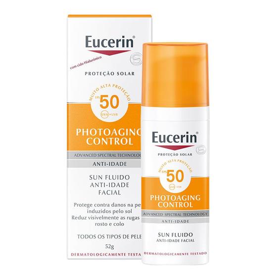 Imagem de Protetor Solar Facial Eucerin - Sun Fluido Anti-Idade FPS 50
