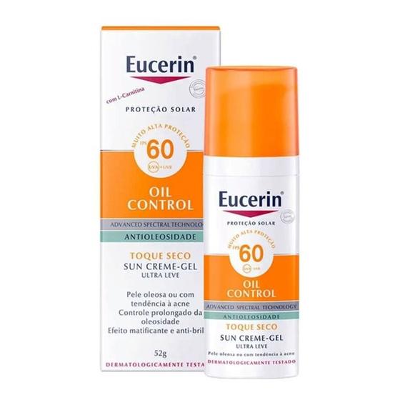 Imagem de Protetor Solar Facial Eucerin Sun Oil Control Creme-Gel FPS 60  52g