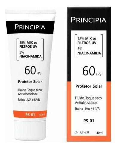 Imagem de Protetor Solar Facial Fluído Fps60 Principia 40ml Ps-01