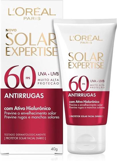 Imagem de Protetor Solar Facial FPS60 Expertise Antirrugas L'Oréal - 40g