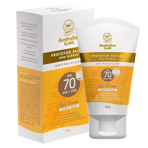 Imagem de Protetor solar Facial Gel Creme Australian Gold FPS70