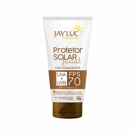 Imagem de Protetor Solar Facial JayLuc C/Tonalizante FPS 70 60 g