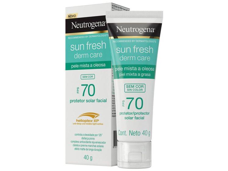 Imagem de Protetor Solar Facial Neutrogena FPS 70 Derm Care - Sun Fresh Sem Cor 40g