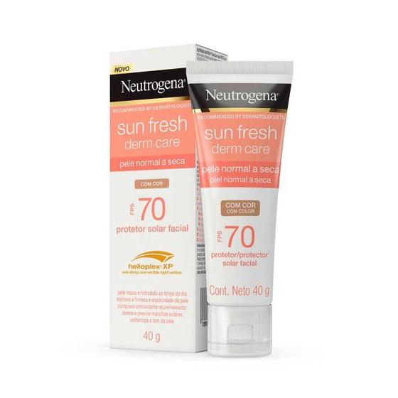 Imagem de Protetor Solar Facial Neutrogena Sun Fresh Derm Care Com Cor FPS70 40g