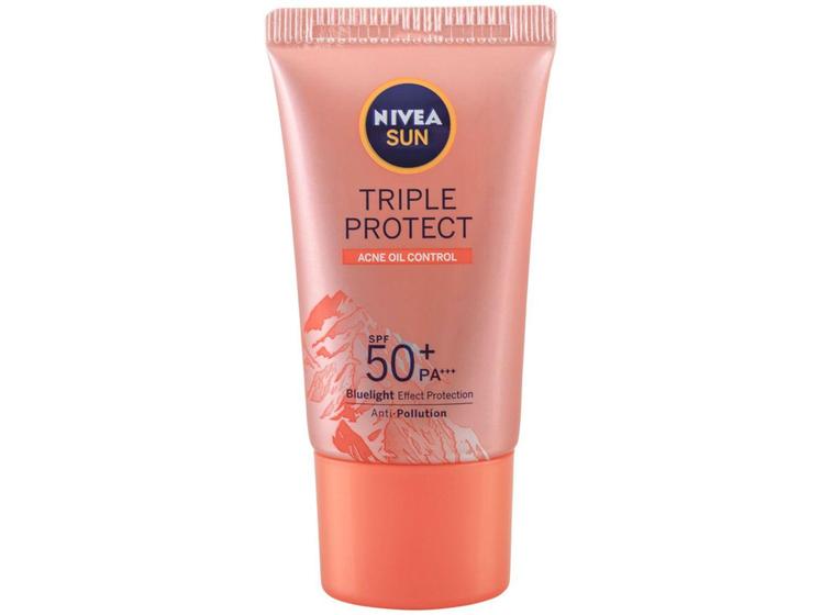 Imagem de Protetor Solar Facial Nivea FPS 50 Sun - Tripla Proteção Loção Antiacne 40ml