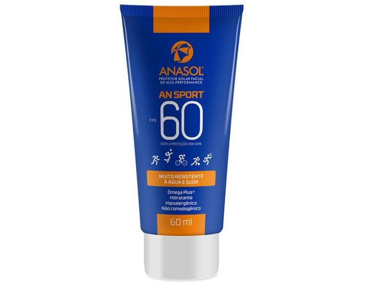 Protetor Solar Facial Sport Fps50 Não Arde Os Olhos Toq Seco - Anasol ...