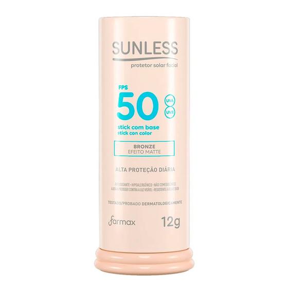 Imagem de Protetor Solar Facial Sunless Stick Com Base Bronze 12g