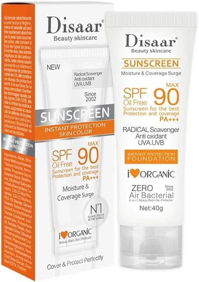 Imagem de Protetor Solar Facial Uva.uvb Oil Free 90 Max Disaar 40g