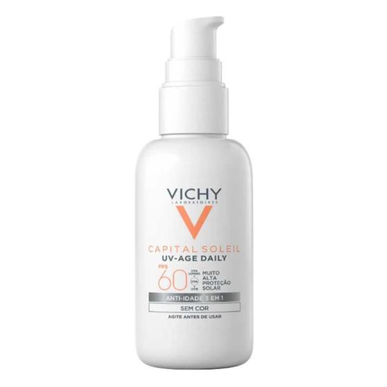 Imagem de Protetor Solar Facial Vichy UV-Age Daily Sem Cor FPS 60 - 40g