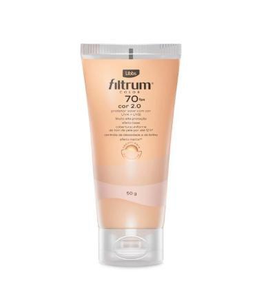 Imagem de Protetor Solar Filtrum Color FPS 70 Cor 2.0 50g