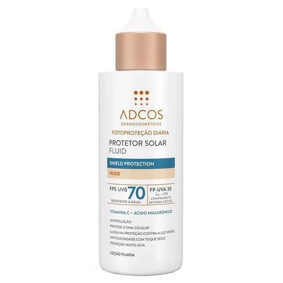 Imagem de Protetor Solar Fluid Adcos Shield Protection Nude Fp70 40Ml