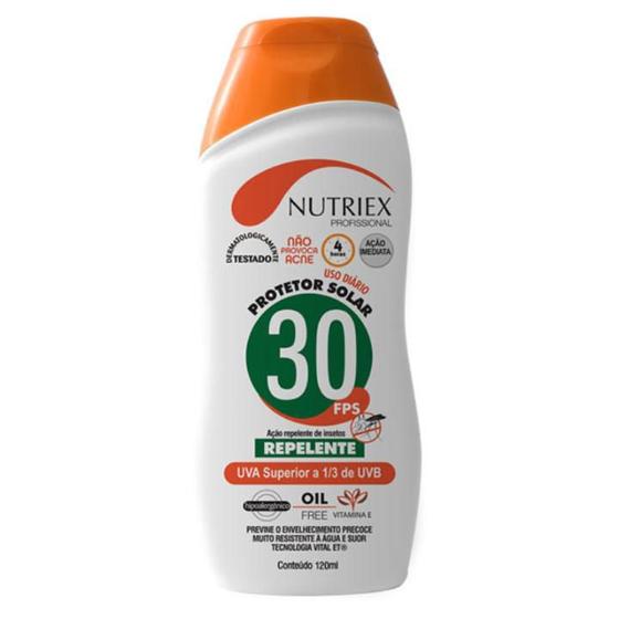 Imagem de Protetor Solar FPS 30 com Repelente 120 ML Bisnaga NUTRIEX