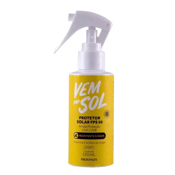 Imagem de Protetor solar fps 50 spray vem pro sol 120ml provanza