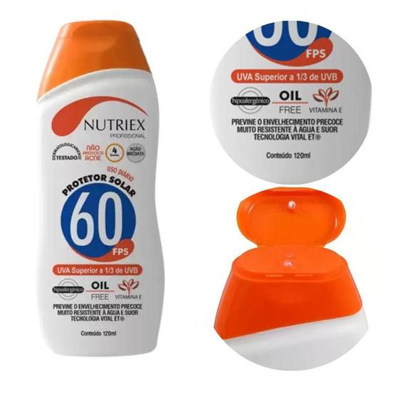 Imagem de Protetor solar FPS 60 120ML 1/3 UVA - Nutriex 