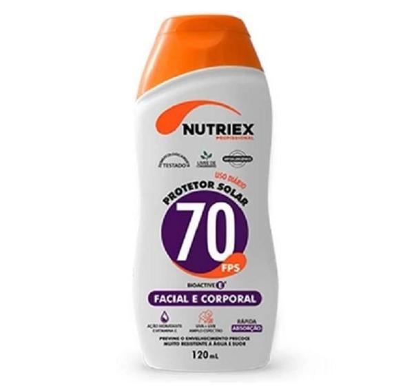 Imagem de Protetor Solar Fps 70 Facial E Corporal 120Ml Nutriex