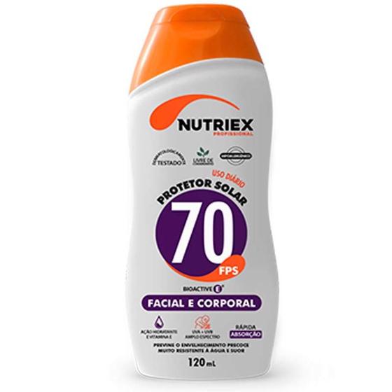 Imagem de Protetor Solar FPS 70 Facial e Corporal Bisnaga 120ML NUTRIEX