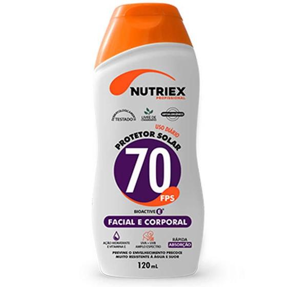 Imagem de Protetor Solar FPS 70 Facial e Corporal Bisnaga 120ML NUTRIEX