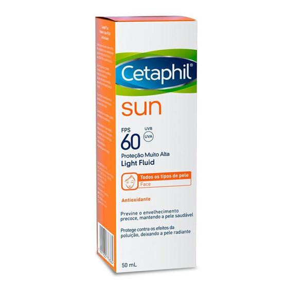 Imagem de Protetor Solar Galderma Cetaphil Sun Light Fluid Fps 60 Antioxidante 50 Ml