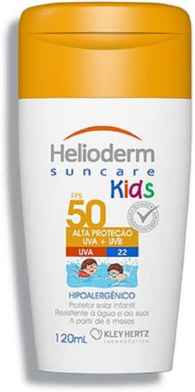 Imagem de Protetor Solar Helioderm Kids Hipoalergênico FPS50 120mL