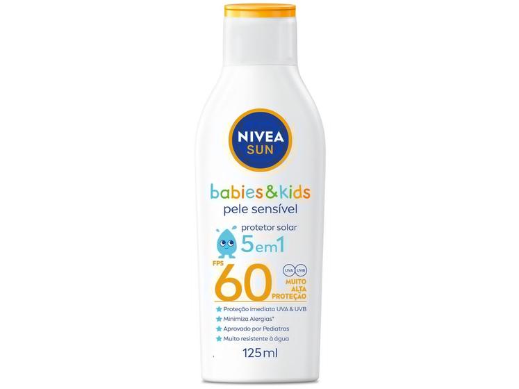 Imagem de Protetor Solar Infantil Corporal Nivea Sun FPS 60 Kids & Babies Sensitive 125ml