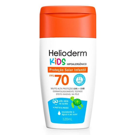 Imagem de Protetor Solar Infantil Helioderm Kids FPS 70 Hipoalérgico 120ml