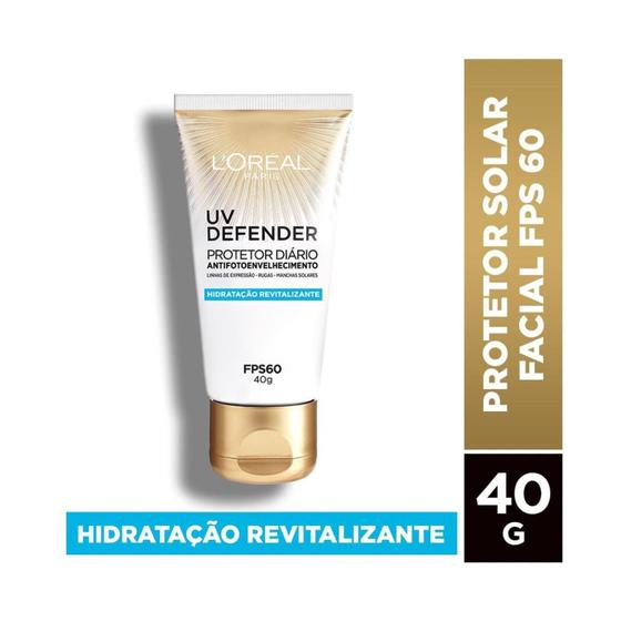 Imagem de Protetor Solar L'Oreal UV Defender Hidratacao Revitalizante FPS60 40g